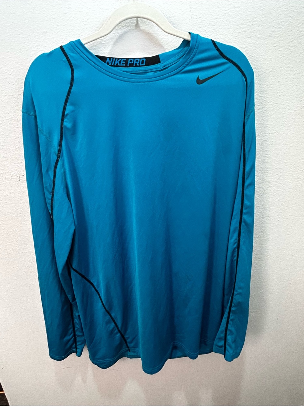 Nike Pro Long-Sleeve Swim Rash Guard — Teal